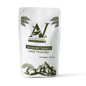 Aravalli Neem Leaf Powder For Healthy Skin, Hair, And Plants||100% Pure and Natural Powder 100g