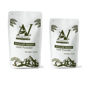 Aravalli Neem Leaves Powder For Pimple-free Clear Skin And Healthy And Long  hair (100 & 50 Gram)