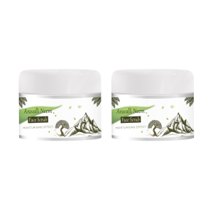 Aravalli Neem Face scrub For Oily Skin, Deep Cleansing || For Men And Women, For All Skin Types (100 Gram) Pack of 2